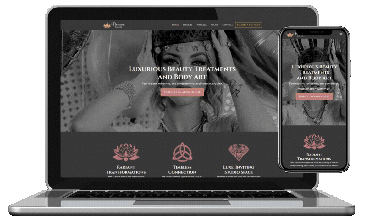 Paragon Body Art website